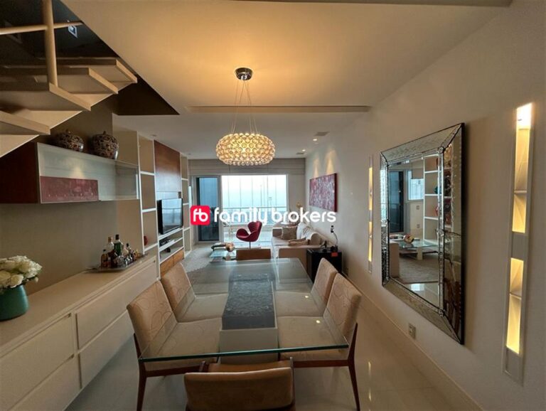 COBERTURA FRONTAL MAR: 4 QUARTOS | POSTO 5 | BARRA DA TIJUCA