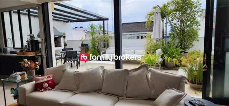 MARAVILHOSA COBERTURA DUPLEX DE 255 M² | 3 SUITES | JARDIM OCEÂNICO | LAZER COMPLETO