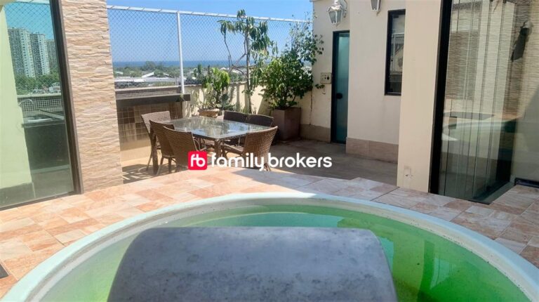 COBERTURA DUPLEX À VENDA NA AV. SALVADOR ALLENDE 3 QTS| 2 SUÍTES | PISCINA| 2 VAGAS